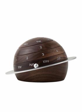 地日球历摆件万年历EXK客厅装饰品桌玄关面摆件迁新居乔礼品新年