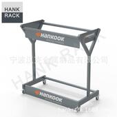 4示S店修理厂胎架货架广告展示支储轮存货架推车轮架胎展架