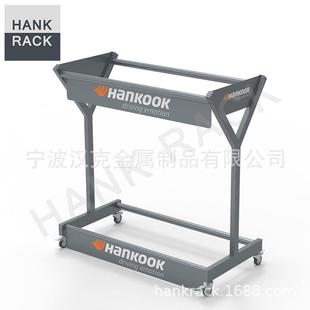 4示S店修理厂胎架货架广告展示支储轮存货架推车轮架胎展架