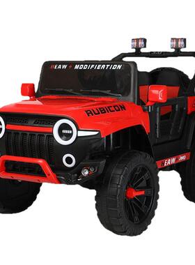 OZON儿童汽车四遥驱越野带可摆坐大控人852小孩宝宝玩具双人摇童