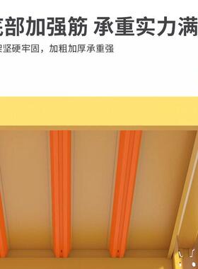 货架多层仓储储物架家用置物架仓库黄色展示架超强承重重型铁架子