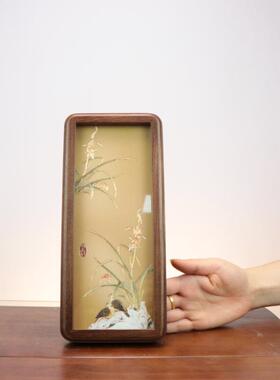 杨铜记铜雕画客厅桌面摆件摆台电视柜铜画轻奢礼品铜画板