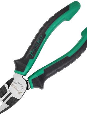 08寸电5工钳1P-1DS平钳口钢丝钳JTD子工业级电工钳老虎钳052DS