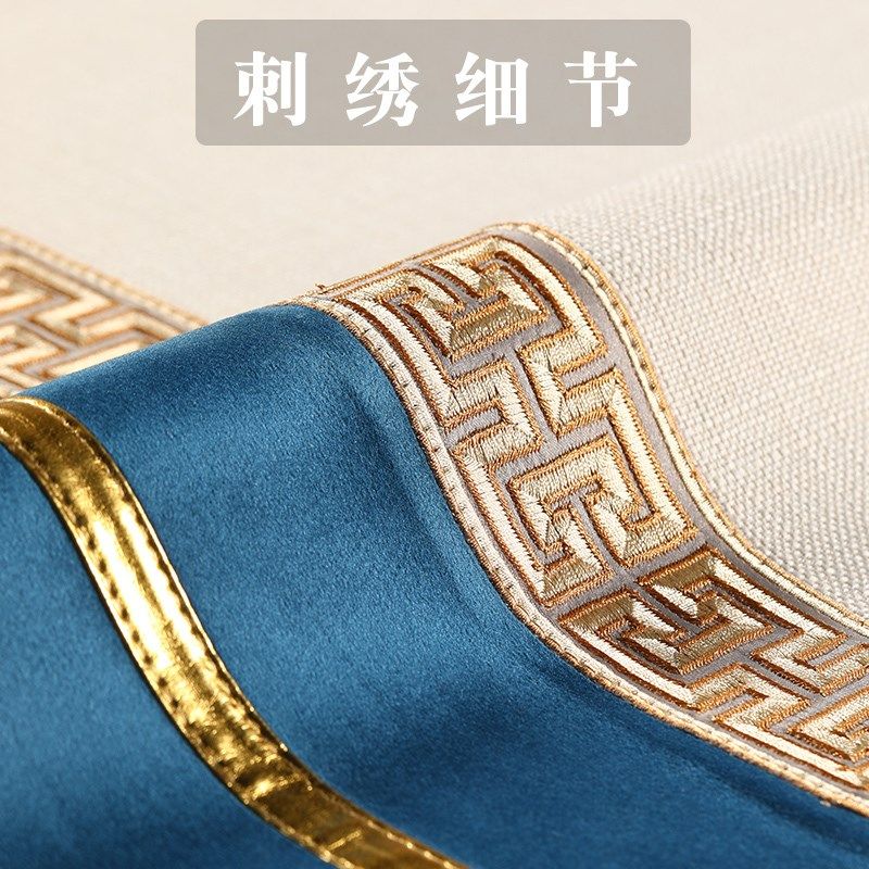 速发新中式餐桌椅子垫坐垫高档防滑马蹄垫家用梯形餐椅垫布艺座垫