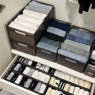 整理箱 袜抽子屉式 速发衣物收纳柜衣柜裤 子分层收纳箱家用内衣内裤