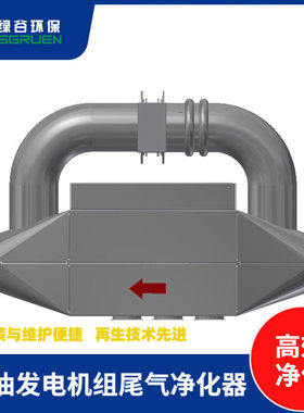 陶瓷滤芯吸附 发电机组净化器 低空排放过滤器 物理过滤器 DPF