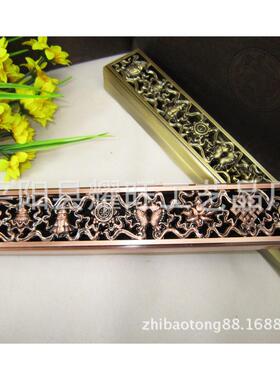 新品 藏密 八吉祥卧香炉 铜香薰炉线香炉 送防火棉 礼盒装长25cm