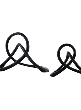 几何抽象摆件现代酒店样板房家居客厅电视柜卧室树脂工艺品装饰品