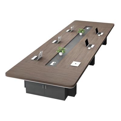 会议桌长桌轻奢高档大型加厚会议桌椅组合会议接待商务洽谈桌新款