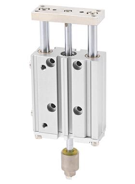 行程可调带导杆三轴三杆气缸TCMJ12/16/20X25*30-40-50-75-100-S