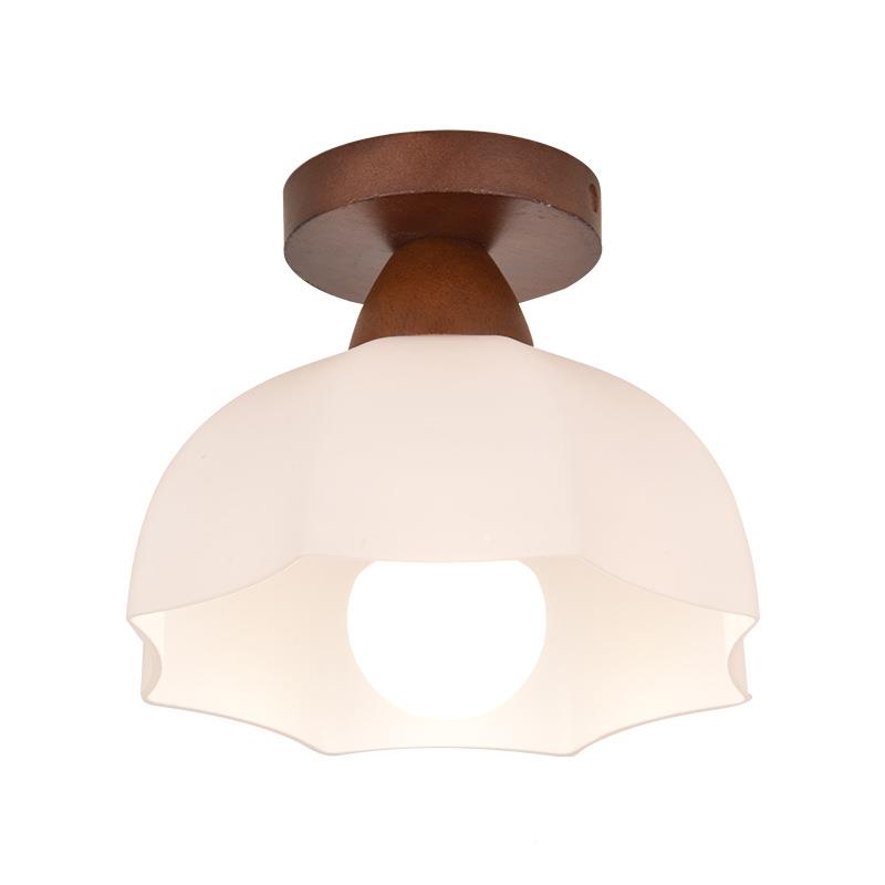 胡桃木走灯过道台灯花瓣风廊吸顶灯中古楼梯GOG灯具入户玄关阳灯L