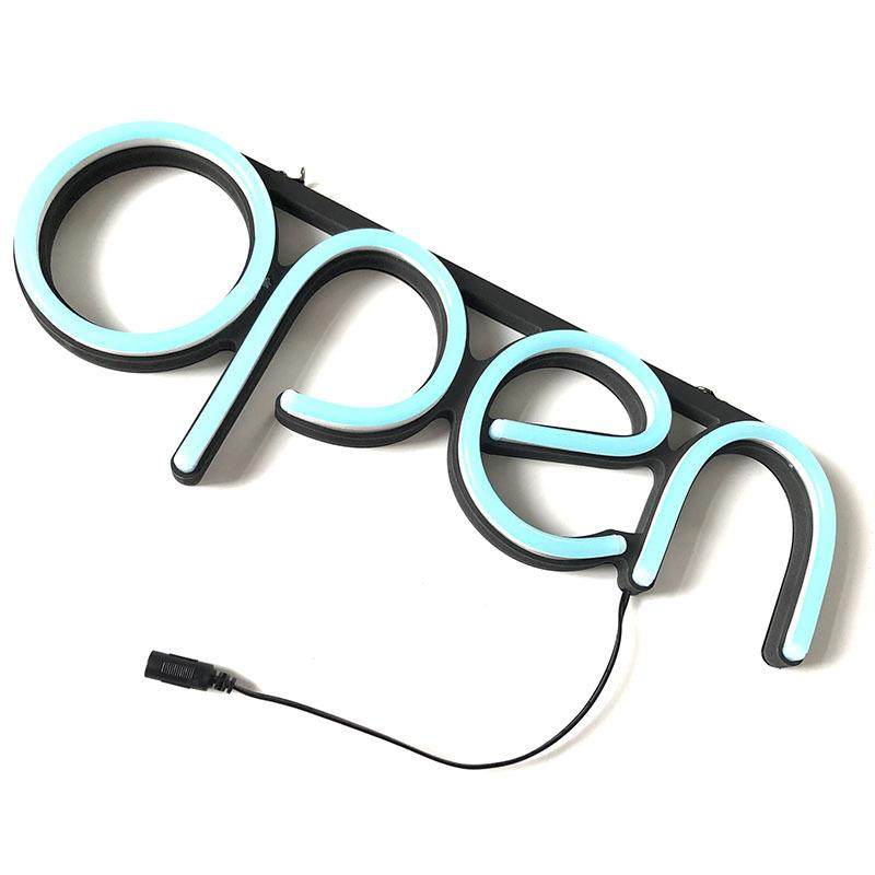超高亮硅胶LED发光灯牌霓虹灯OPEN广告牌悬挂营业悬挂灯牌12V/24V