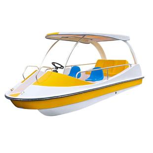 5人电动游乐船自排水公园景区休闲游览船水上乐园电动观光船游船