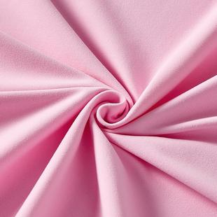 涤磨毛双色氨纶磨毛汗布舒特面料涤纶单面针织布料加密斜纹桃皮绒