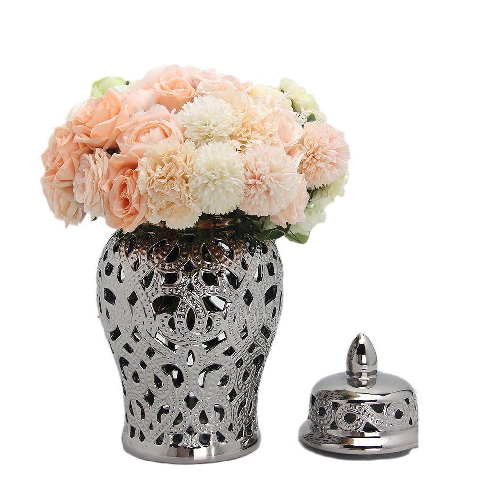 爆款电视柜摆设工艺品小摆件镂空将军罐家居客厅装饰品储物罐花瓶,橡塑材料及制品,工业陶瓷,淘宝优惠券,粉丝福利购,淘宝优惠卷