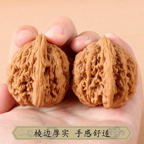 现货速发文玩核桃麦穗四座楼管帽满天星古玩手把件狮子头手球核桃