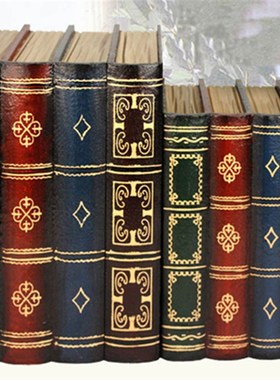 快速发货欧式创意复古仿真书籍高档陈列装饰品道具假W书办公室店