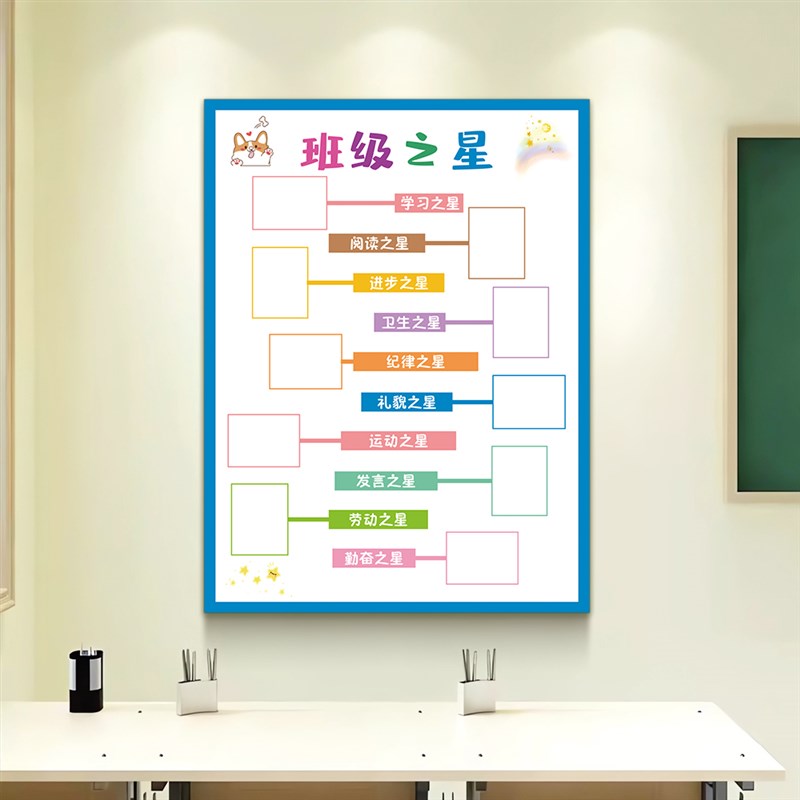 现货速发班级之星文化墙贴纸你追我赶评比栏小组积分表教室班级走