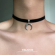 y2k简约月牙项圈亚比配饰少女甜酷辣妹风项链小众设计感个性 颈链