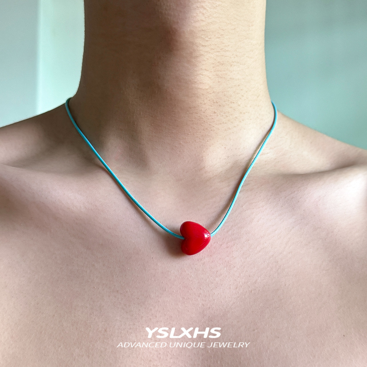 多巴胺可爱红色爱心项链甜酷女配饰韩系ins小众高级感百搭锁骨链,饰品/流行首饰/时尚饰品新,项链,淘宝优惠券,粉丝福利购,淘宝优惠卷