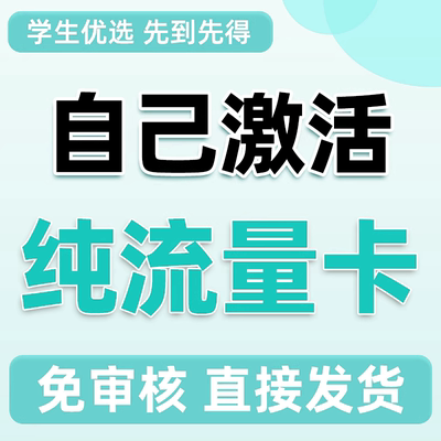 流量卡纯流量上网卡流量无线限物流量网卡手机电话卡大王大流量联
