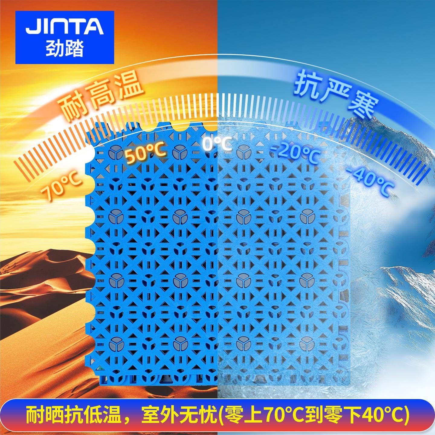 悬浮地板室外篮球场防滑地垫学校操场幼儿园户外PP拼装地板