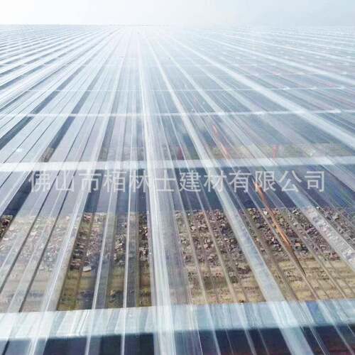 透明瓦PC瓦玻璃钢厂房采光瓦透明瓦PC波浪瓦塑料瓦亮瓦