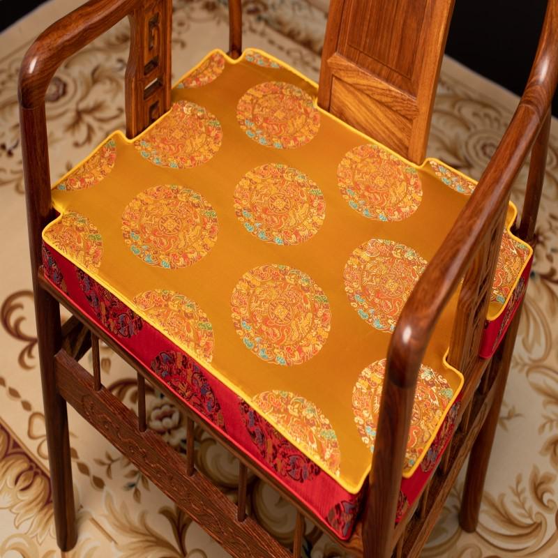 新中式红木沙e发坐垫餐椅垫高密度厚海绵实木圈椅座垫茶桌椅垫定