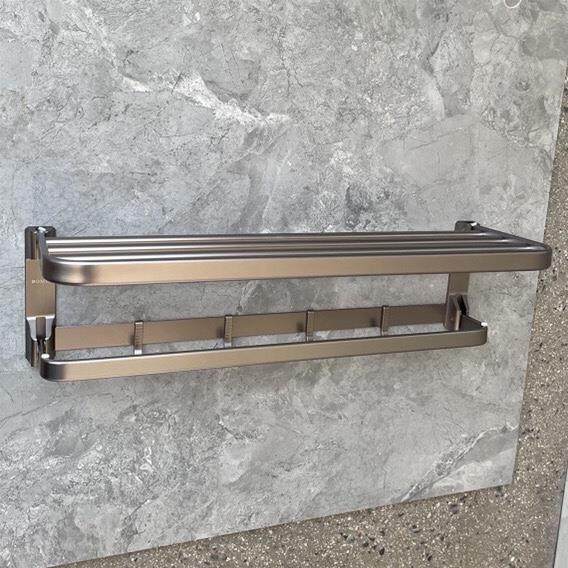 正品枪灰卫生间浴巾架置物架太空铝免打孔单层厕所毛巾架浴室,农用物资,苗木固定器/支撑器,淘宝优惠券,粉丝福利购,淘宝优惠卷