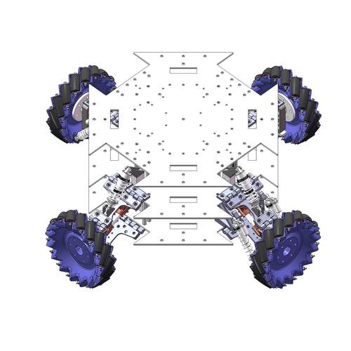 Robomaster Robocon 机器人底盘 独立悬挂 麦克纳姆轮 全向轮底盘