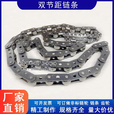 双节距链条  C2042-1*60L 大滚子内外中孔链条 节距25.4 输送链条