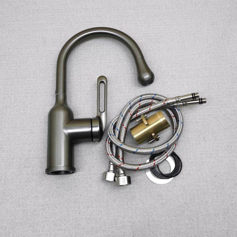 外贸不锈钢厨房水槽冷热水龙头枪灰色洗菜盆防溅水滚珠式旋转龙头,农机/农具/农膜,灌溉工具,淘宝优惠券,粉丝福利购,淘宝优惠卷