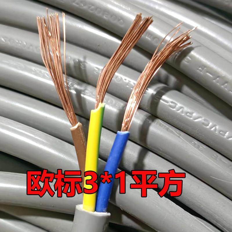 3芯电线3*1.0平方3*0.75平方欧标泓淋无氧红铜线足方不亏方电缆线,农用物资,苗木固定器/支撑器,淘宝优惠券,粉丝福利购,淘宝优惠卷