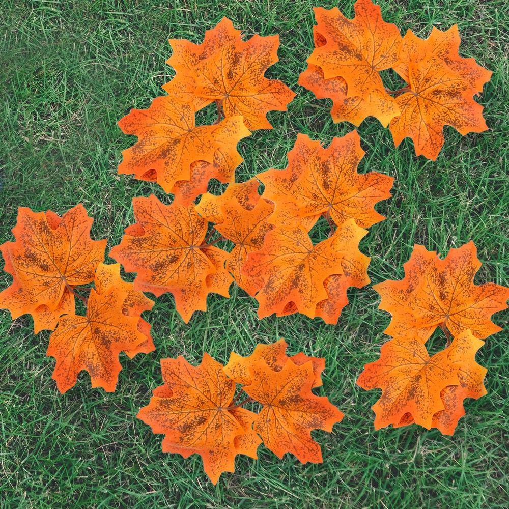 仿真枫叶树枝葱兰月季花玫瑰太阳花花朵DIY装饰假花配件摄影道具