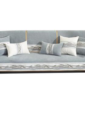 新中式沙发垫实木轻奢感防滑四季通用2025新款套罩巾盖&Y