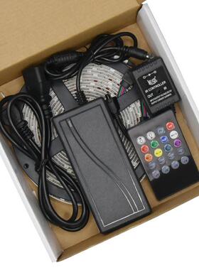 led软灯带音乐5050套装5米300灯裸板滴胶RGB七彩智能声控灯条现货