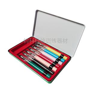 新一代鸭嘴笔7支装精装铁盒平行笔藏文笔绘图笔等线笔标图