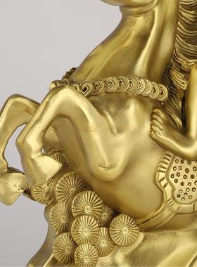 厂家铜马上封侯摆件马上大圣胜铜器工艺品开业礼品