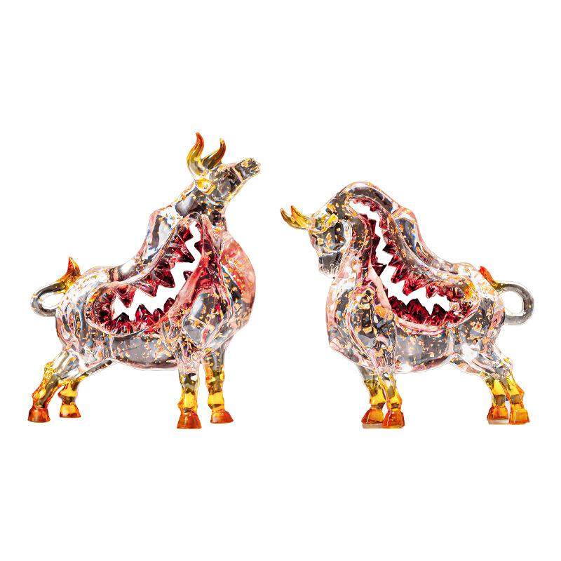 牛气冲天摆件家居客厅电视柜酒柜装饰品办公室桌面牛摆设礼品茶几,家居饰品,装饰摆件,淘宝优惠券,粉丝福利购,淘宝优惠卷