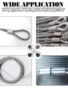 150pcs盒装8字形铝管套M1.2M1.5M2压线钳组合钢丝绳铝套钳套装