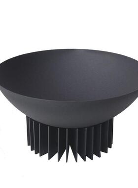 创意百叶金属摆件新中式样板间书房软装饰品摆件客厅桌面摆放装饰