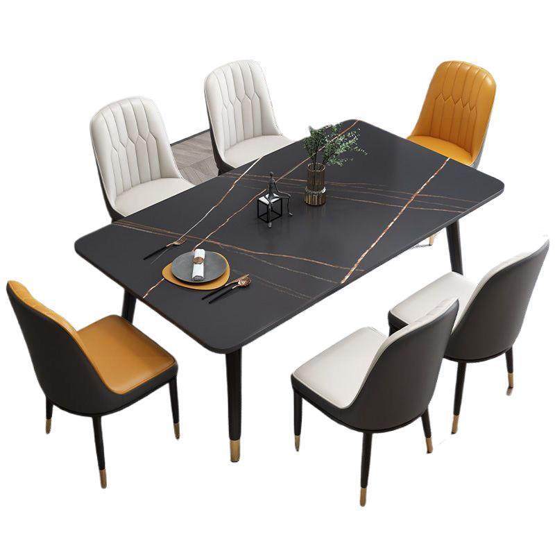 北欧岩板餐桌椅组合家用现代简约小户型餐桌长方形餐桌家用饭桌子,商业/办公家具,餐桌椅系列,淘宝优惠券,粉丝福利购,淘宝优惠卷