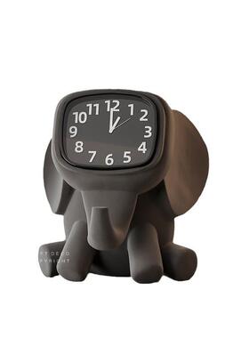 匠十三现代简约入户玄关时钟装饰摆件客厅桌面电视柜钟表装饰品