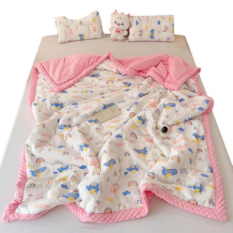 母婴级华夫格纱豆豆被毯子可拆卸儿童被芯卡通婴幼儿四季被子,床上用品,化纤被,淘宝优惠券,粉丝福利购,淘宝优惠卷