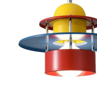 孟菲斯彩色装饰吊灯简约创意餐厅儿童房卧室床头北欧入户玄关吊灯