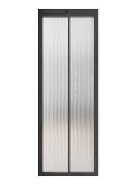 钛镁铝合金材质推拉平开一体PT门厨房小门洞极窄平移折叠卫生间门