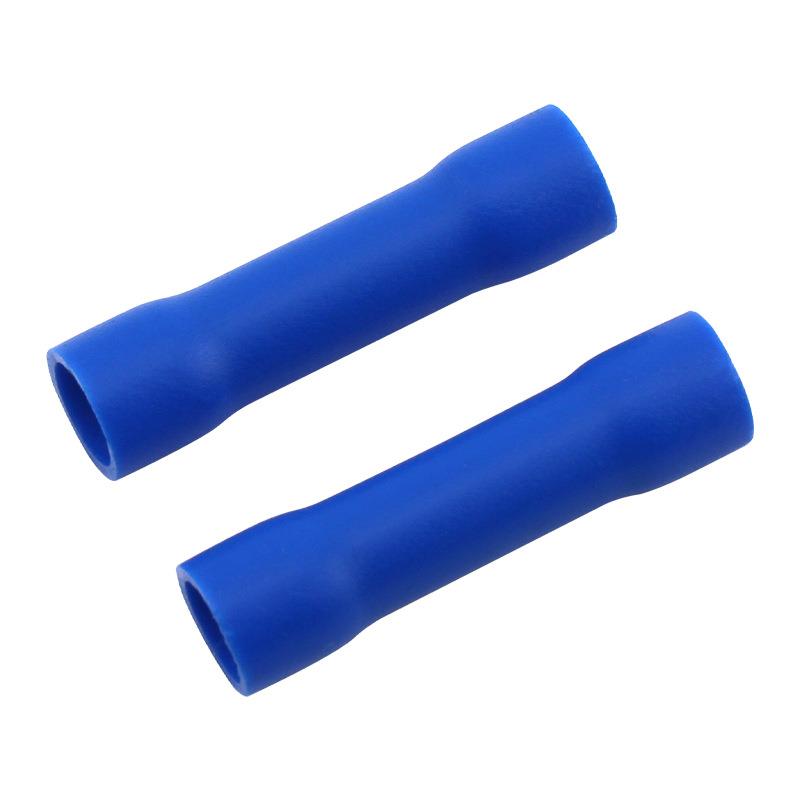 BV2管型全绝缘中间冷压铜管连接器黄铜接线端子