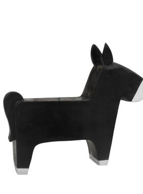 马座椅玻璃钢动物造型摆件户外商场公园幼儿园美陈坐凳雕塑驴凳子