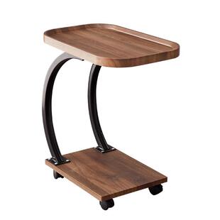 现代简约C型边几设计师小茶几可移动带轮沙发桌客厅沙发边桌茶台