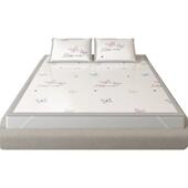 母婴级凉感凉席冰丝席三件套可机洗空调席夏季 加厚可折叠席子